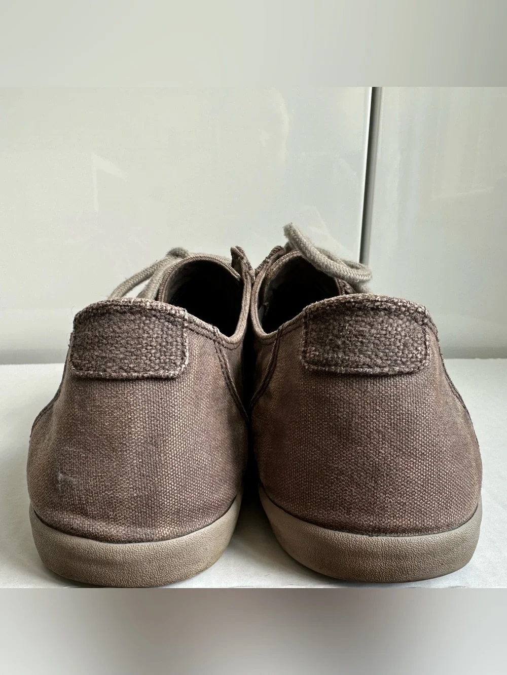 Sanuk Nu-Nami men's canvas shoes brown Size 12